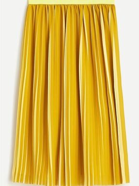 NWT J crew peekaboo stripe pleated midi skirt